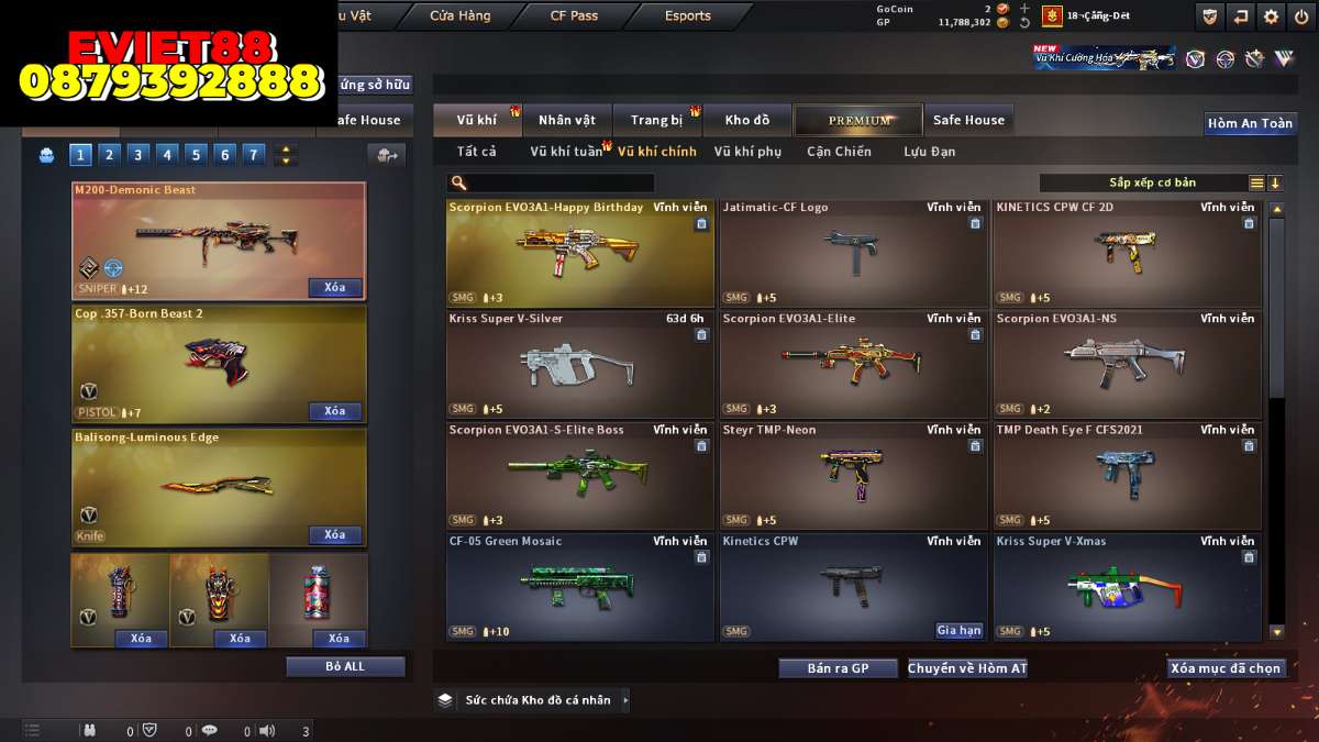 shop acc cf uy tin gia re